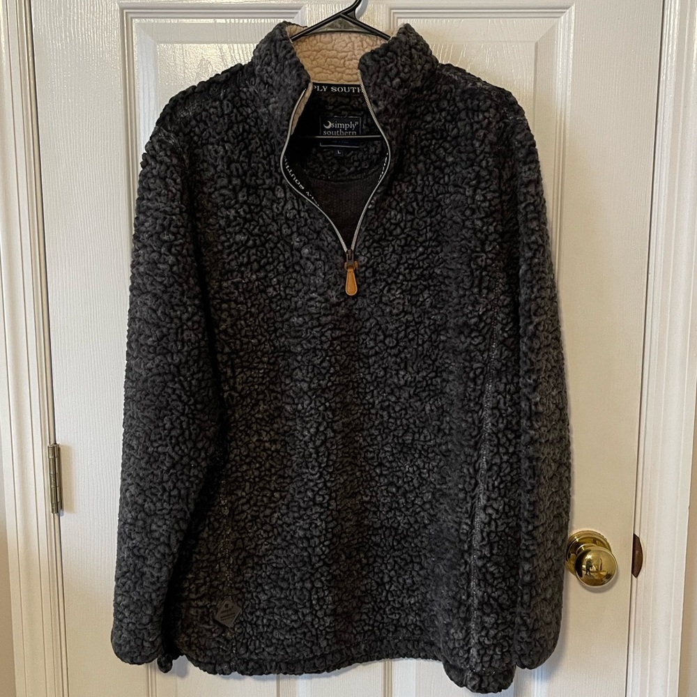 Sherpa pullover jacket - Simply Southern